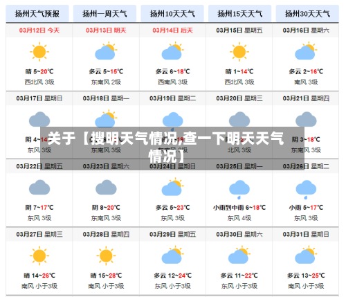 关于【搜明天气情况,查一下明天天气情况】-第3张图片