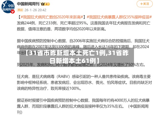【31省市昨新增本土死亡1例,31省昨日新增本土61例】