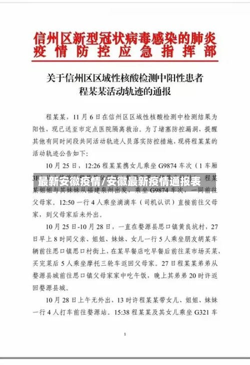 最新安徽疫情/安徽最新疫情通报表-第2张图片