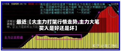 最近【大主力打架行情走势,主力大笔买入是好还是坏】-第2张图片
