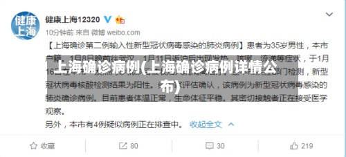 上海确诊病例(上海确诊病例详情公布)-第2张图片