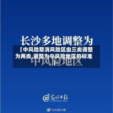 【中风险取消风险区由三类调整为两类,调整为中风险地区的标准】-第3张图片