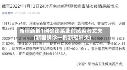 新疆新增1例确诊系此前感染者丈夫(新疆确诊一例新冠肺炎)-第3张图片