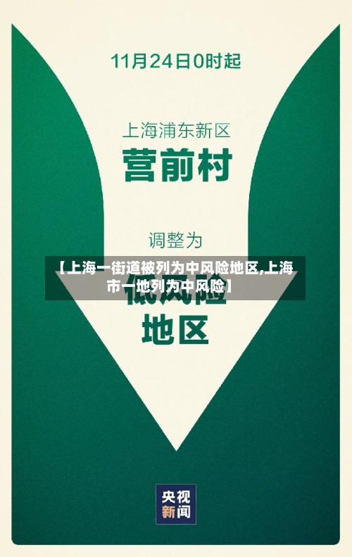 【上海一街道被列为中风险地区,上海市一地列为中风险】