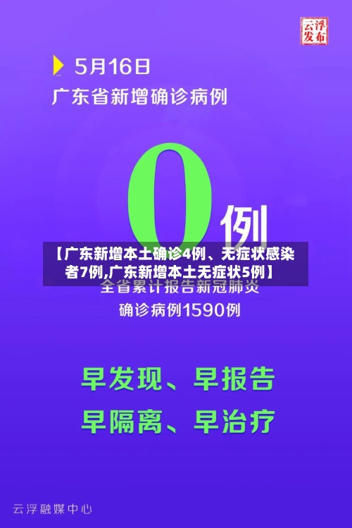 【广东新增本土确诊4例、无症状感染者7例,广东新增本土无症状5例】