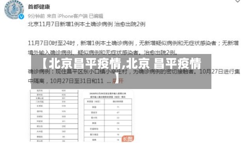 【北京昌平疫情,北京 昌平疫情】