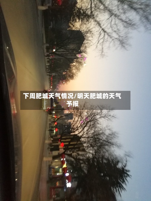下周肥城天气情况/明天肥城的天气予报