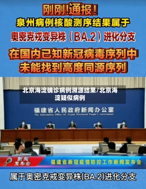 北京海淀确诊病例溯源结果/北京海淀疑似病例