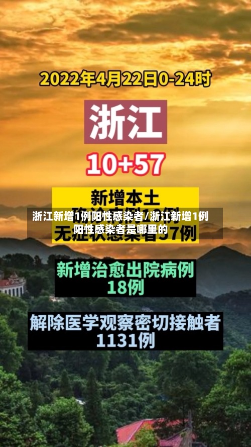 浙江新增1例阳性感染者/浙江新增1例阳性感染者是哪里的-第1张图片