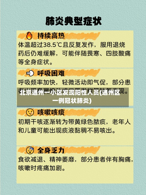 北京通州一小区发现阳性人员(通州区一例冠状肺炎)-第3张图片