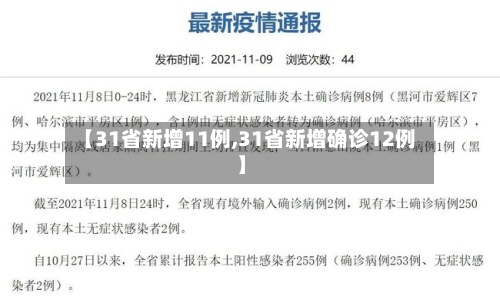 【31省新增11例,31省新增确诊12例】-第2张图片
