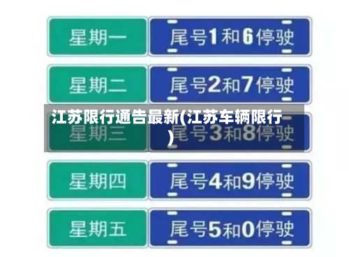 江苏限行通告最新(江苏车辆限行)-第2张图片