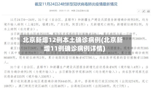 北京新增12例本土确诊病例(北京新增11例确诊病例详情)