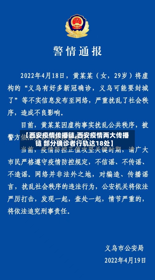 【西安疫情传播链,西安疫情两大传播链 部分确诊者行轨达18处】-第2张图片