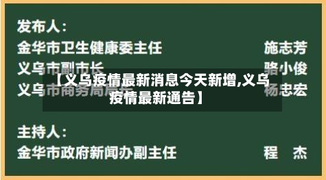【义乌疫情最新消息今天新增,义乌疫情最新通告】-第3张图片