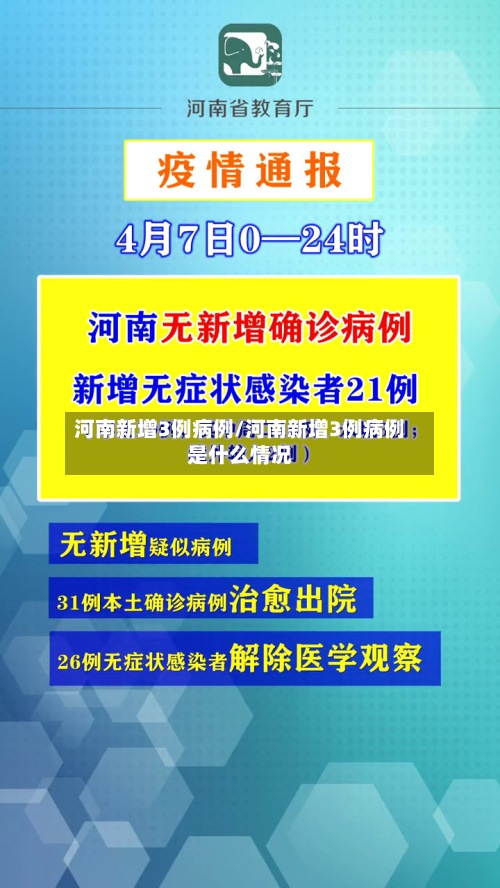 河南新增3例病例/河南新增3例病例是什么情况