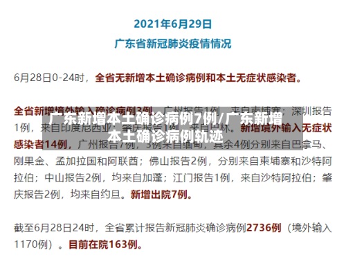 广东新增本土确诊病例7例/广东新增本土确诊病例轨迹-第3张图片