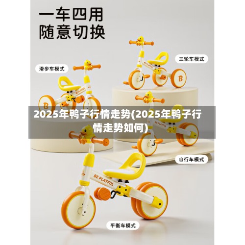 2025年鸭子行情走势(2025年鸭子行情走势如何)