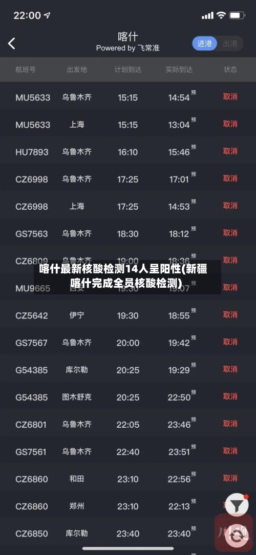 喀什最新核酸检测14人呈阳性(新疆喀什完成全员核酸检测)