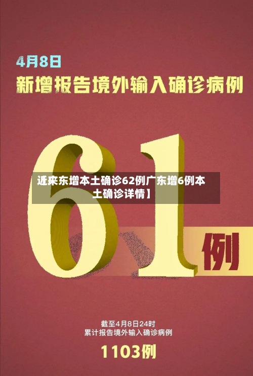 近来【广东增本土确诊62例广东增6例本土确诊详情】