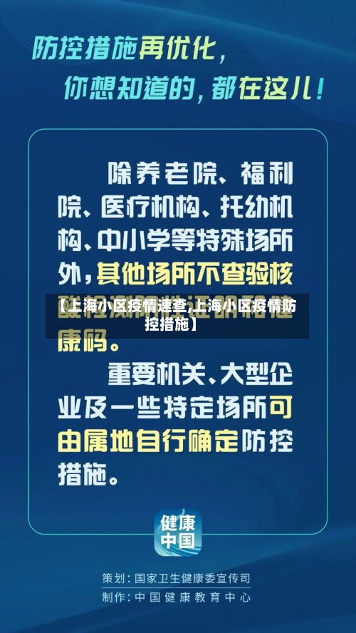 【上海小区疫情速查,上海小区疫情防控措施】
