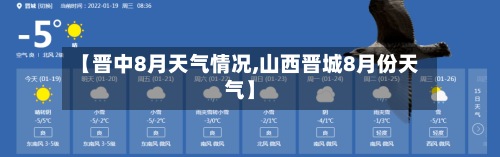 【晋中8月天气情况,山西晋城8月份天气】
