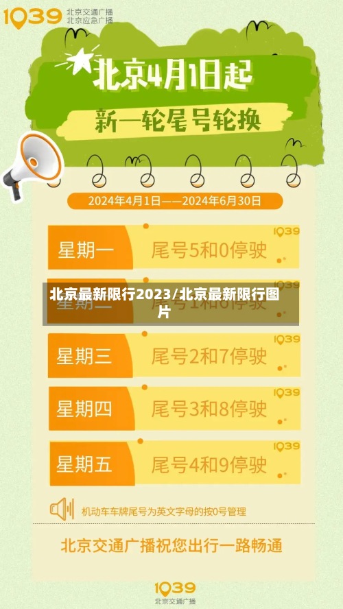北京最新限行2023/北京最新限行图片-第2张图片