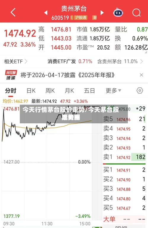 今天行情茅台股价走势/今天茅台股票费用走势图