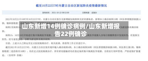 山东新增14例确诊病例/山东新增报告22例确诊-第2张图片