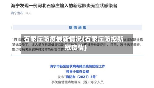 石家庄防疫最新情况(石家庄防控新冠疫情)-第2张图片