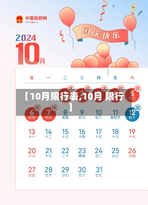 【10月限行表,10月 限行】
