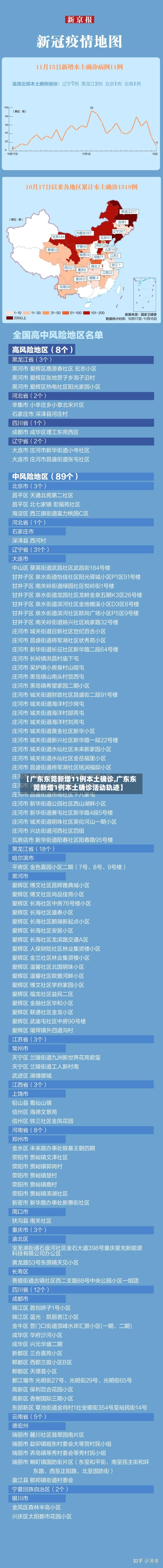 【广东东莞新增11例本土确诊,广东东莞新增1例本土确诊活动轨迹】
